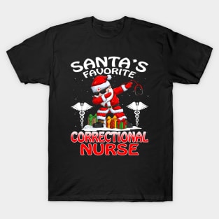 Santas Favorite Correctional Nurse Christmas T Shi T-Shirt